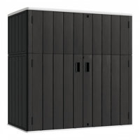 Decksplore 420 Gallons Double-Door Vertical Resin Storage Cabinet with Floor by Decksplore