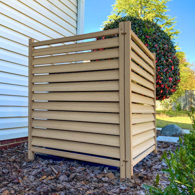 44in H x 36in W (2 Panels) No Dig Enclo Waverly Vinyl Privacy Screen, Outdoor Privacy Screen Panels, Trash Can Enclosure, Air Conditioner & Pool Equip by Enclo