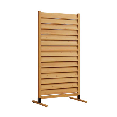 6.1ft H x 3.1ft W (1 Panel) Freestanding or Surface Mounted Enclo Sierra Privacy Screen, Wood Fence Screen, Outdoor or Indoor Decorative Privacy Panel by Enclo