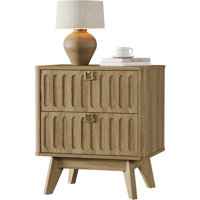Ceres 21" W Mid - Century Nightstand With 2 Drawers by George Oliver