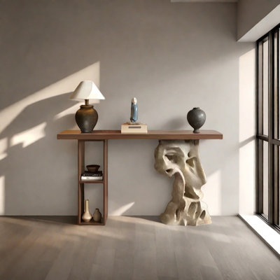 Retro Minimalist Art Console Table by DURBIL