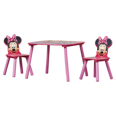 Minnie Mouse Kids 3 Piece Table and Chair Set by Delta Children