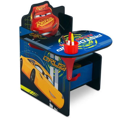 Disney/Pixar Cars Kids Chair Desk with Storage Compartment by Delta Children