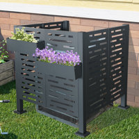 Outdoor Air Conditioner Fence - Metal Privacy Cover, Ideal for Concealing Units by dingdangxiang