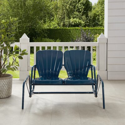 Outdoor Burley Gliding Metal Bench by Hashtag Home