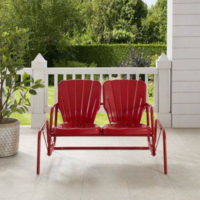 Outdoor Burley Gliding Metal Bench by Hashtag Home