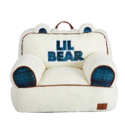 Lil Bear Sherpa Plush Bean Bag Chair by Dearfoams