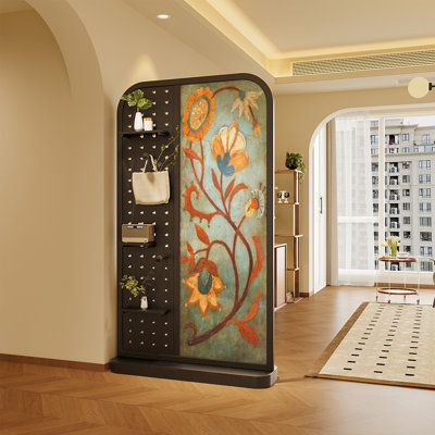 Multifunctional Walnut Wood Screen by dujinlong home