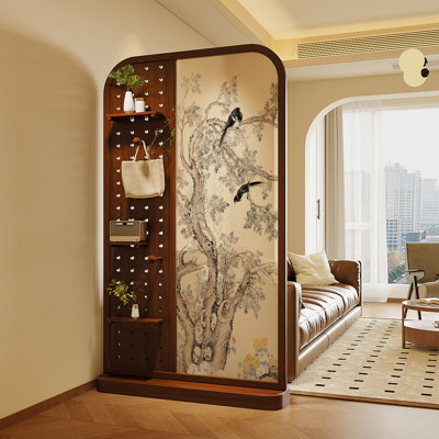 Walnut Entryway Screen Divider by dujinlong home