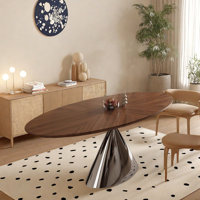 Minimalist Design Oval Creative Modeling Table by dujinlong home