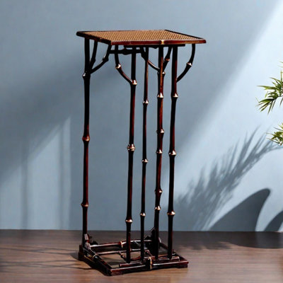 New Chinese style flower frame tall foot bamboo by dujinlong home