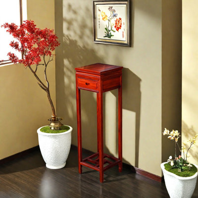 Solid Wood Table with Rounded Corners and Spacious by dujinlong home