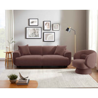 MINIMORE Modern Wallas 3Seater Sofa&Dodo Swivel Chair Livingroom Set by MINIMORE LIVING INC