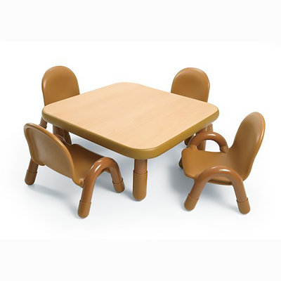 BASELINE Toddler Square Table & Chair Set by Angeles