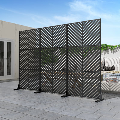 Metal Privacy Screen Fence Panel by Wooakway