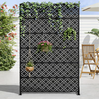 Metal Outdoor Garden Privacy Screen Fence Panel by Dovelina
