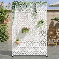 Metal Outdoor Garden Privacy Screen Fence Panel by Dovelina