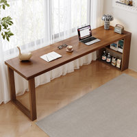 Walnut Rectangular Solid Wood desk by Groove Interior