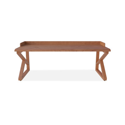 Brown Rectangular Solid Wood desk by Groove Interior