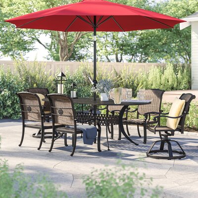 Adela Oval 6 - Person 86" Long Dining Set by Darby Home Co