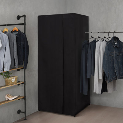 Retractable Portable Changing Room Divider - White Frame with Fabric