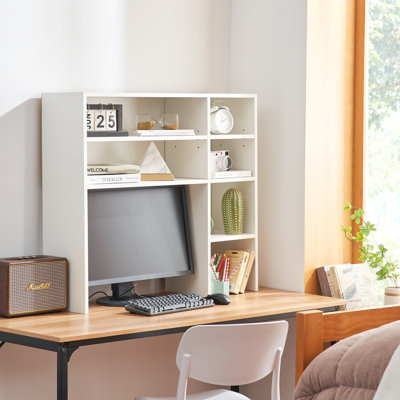 Yak About It EXTRA Shelves Dorm Desk Bookshelf - White by DormCo