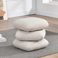 Agnes Upholstered Swivel Footrest Round Accent Ottoman by Ivy Bronx