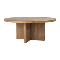 Trion Solid Wood Pedestal Dining Table by The Twillery Co.