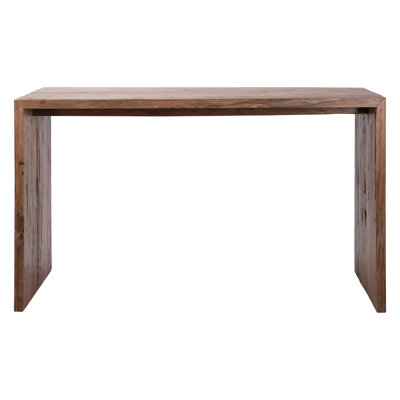 Unadilla 60-inch Rectangular Reclaimed Teak Waterfall Dining Counter Table by The Twillery Co.