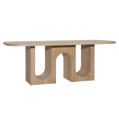 June 83.8" Solid Oak Dining Table by Dovetail Furniture