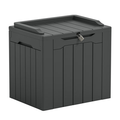 Devoko 32 Gallon Water Resistant Lockable Deck Box With Seat by Devoko
