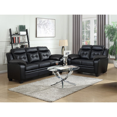 Mallory 2 Piece Faux Leather Living Room Set by Wildon Home