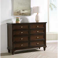 Guanciale 8-drawer Dresser Cabinet Dark Oak by Charlton Home