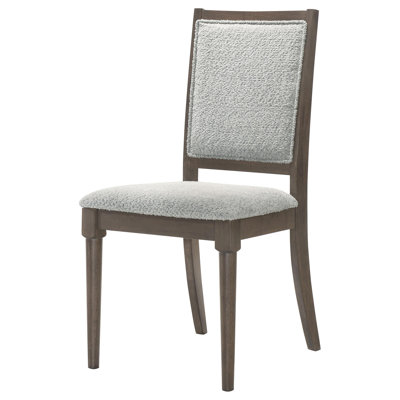 Gerie Upholstered Dining Side Chair Dark Brown by Lark Manor