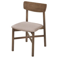 Naoma Dining Side Chair Natural Walnut by George Oliver