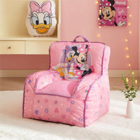 Disney Minnie Mouse Toddler Square Bean Bag Chair With Piping & Top Carry Handle by Disney