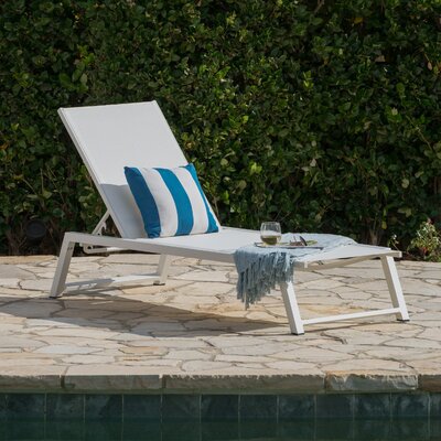 Petrie Mesh Reclining Chaise Lounge by Wade Logan