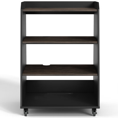 Record Player Stand With Storage For Bedroom,Living Room,Office,Turntable Stand Table With Open Storage, Audio Rack by ELIXIRCUE