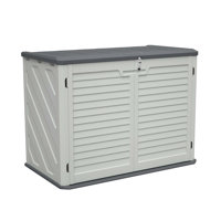 Large Outdoor Lockable Storage Shed with Weather Resistance, Ideal for Backyards, Patio, and Garden to Store Various Items by Elegance Plexi Home