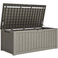 Edrosie Inc 121 Gallons Water Resistant Resin Lockable Deck Box by Edrosie Inc