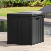 Edrosie Inc 51 Gallons Water Resistant Resin Lockable Deck Box by Edrosie Inc
