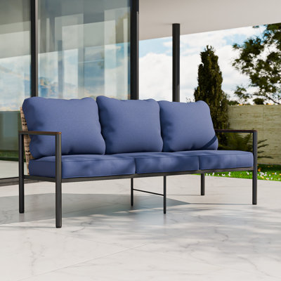 Metal Outdoor Patio Sofa with Cushions by EAGLE PEAK