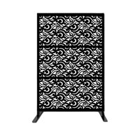 Laser Cut Metal Privacy Screen Fence, Decorative Outdoor Divider by e-Joy