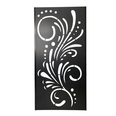 70 in. H x 35 in. W x 0.4 in. D Composite Decorative Privacy Screen Panel w/ C-Channel Kit by e-Joy