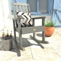 Outdoor Rocking Plastic Chair by Freeport Park