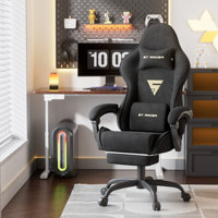 Soontrans Gaming Chair with Footrest High Back Ergonomic Gamer Chair with Headrest and Massage Lumbar Cushion Racing Reclining Video Game Chair for by Taktack