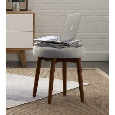 Elle Decor Penelope Round Tufted Stool by Elle Decor