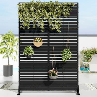 72" Metal Outdoor Privacy Screen by Lumioca