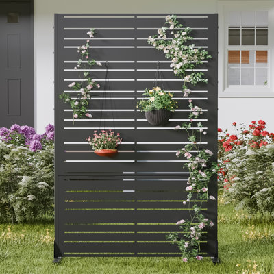 72"x 47" Outdoor Rectangular Metal Privacy Screen by Lumioca