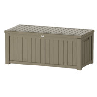 Emperic Design 120 Gallon Water Resistant Resin Lockable Deck Box by Emperic Design